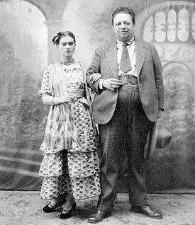 Frida Kahlo e Diego Rivera, em 1929
